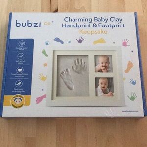 Baby frame with clay imprint kit